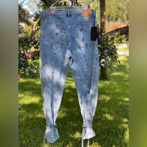 Rag & Bone Splice Barrel Jeans Women's 29 Alisha Zip Fly Button Closure 5-Pocket - Picture 4 of 7